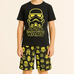 Gap Star Wars Swim Set Swimming Shirt Trunks Shorts Darth Vader Boys Size XS Mak